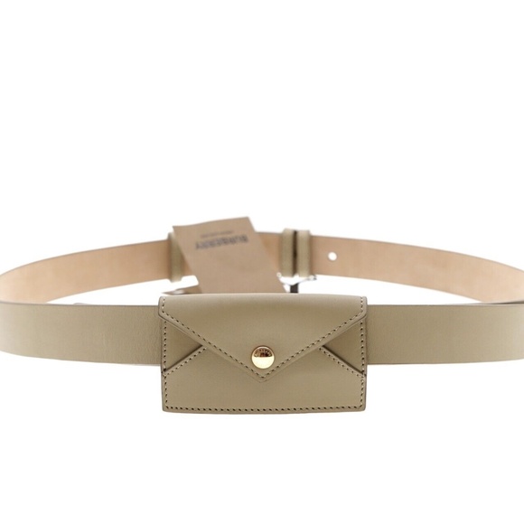 Burberry Adjustable Belt With Credit Card Envelope Size 36 New - Picture 2 of 6
